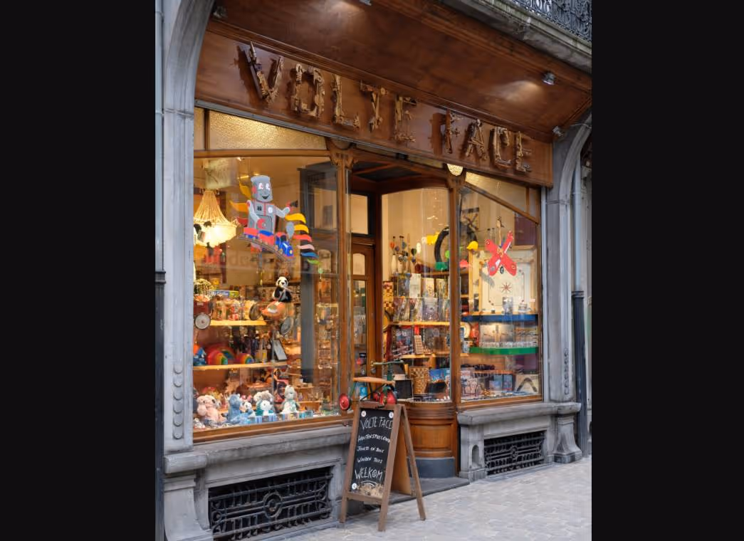 Boutique jeux & casse-têtes emblématique du centre de Bruxelles
