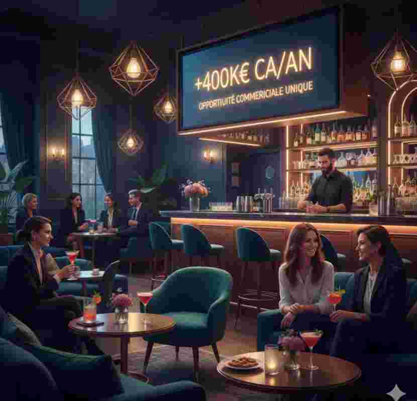 Bar lounge polyvalent | C.A. en hausse | Clé en main
