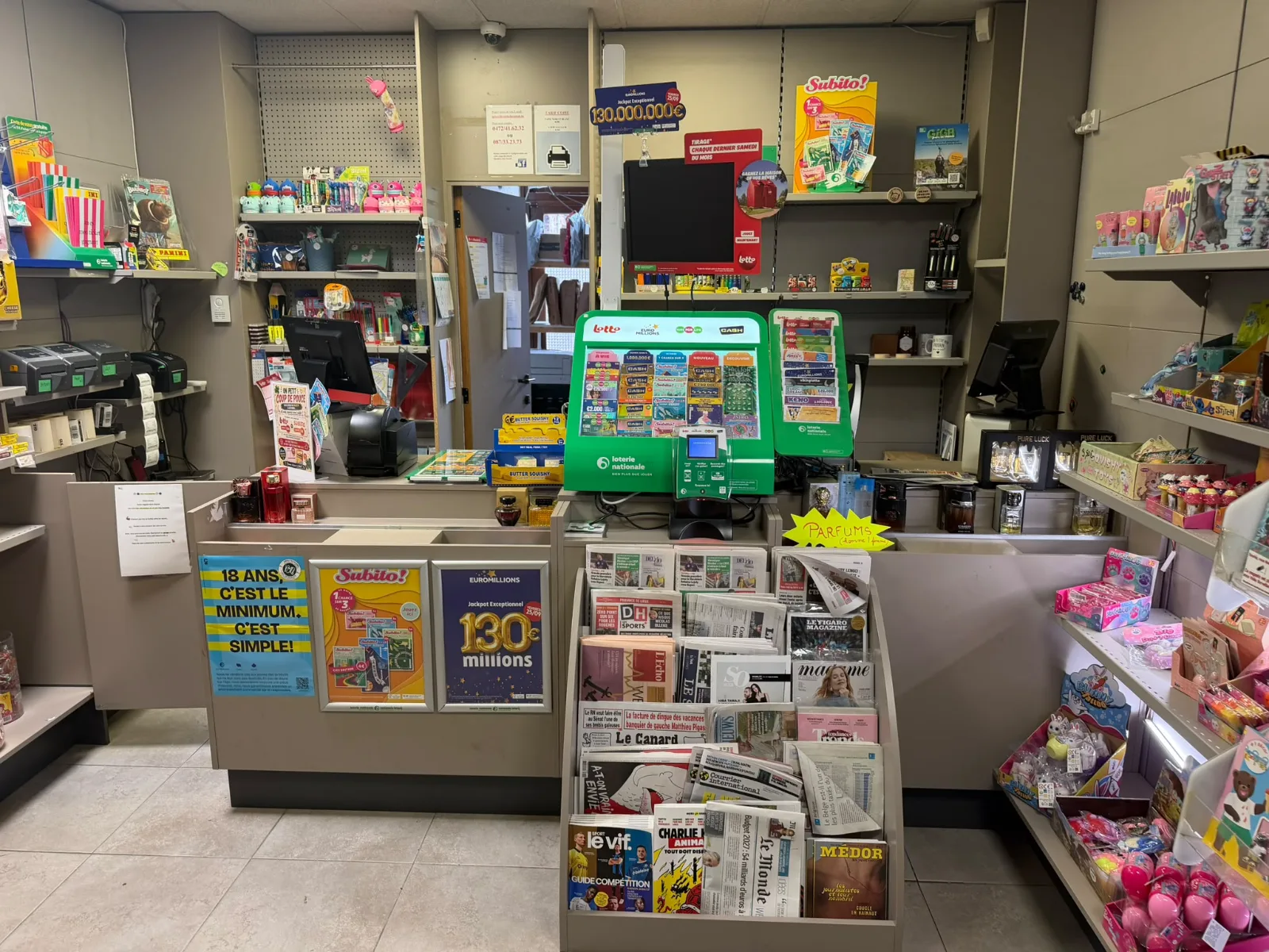 Librairie point presse Dison | Zone commerciale active | Revenus multi-services