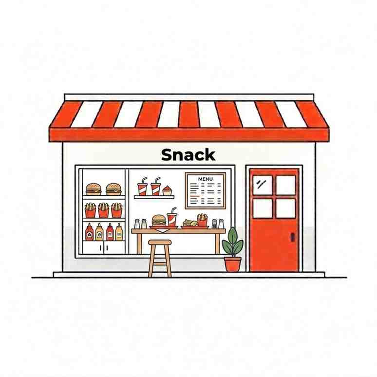Snack ou fast-food | Faible loyer | Studio inclus